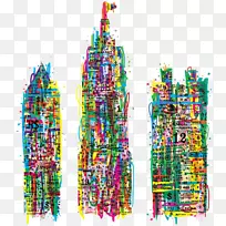 插画创意建筑插图-创意建筑-空若网 插画创意建筑插图-创意建筑-空若网