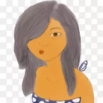 鼻子染发,黑色头发,长发-鼻子-空若网 鼻子染发,黑色头发,长发-鼻子-空若网