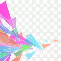 彩色三角形创意装饰三角形-空若网 彩色三角形创意装饰三角形-空若网