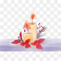 蜡烛圣诞摄影水彩画节日蜡烛-空若网 蜡烛圣诞摄影水彩画节日蜡烛-空若网