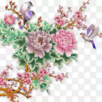 幸运的-开花的树枝,鸟儿飞翔-空若网 幸运的-开花的树枝,鸟儿飞翔-空若网