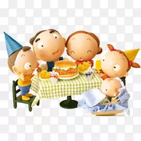 出生的婴儿家庭餐桌安卓-家庭晚餐-空若网 出生的婴儿家庭餐桌安卓-家庭晚餐-空若网