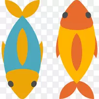 双鱼座星象星座占星术射手座-卡通鱼-空若网 双鱼座星象星座占星术射手座-卡通鱼-空若网