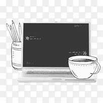 笔记本电脑图标-现代笔记本电脑-彩绘艺术品杯-空若网 笔记本电脑图标-现代笔记本电脑-彩绘艺术品杯-空若网