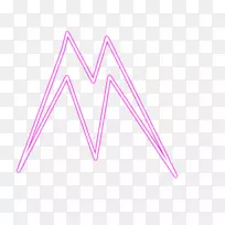 三角形粉红m字形线照明-空若网 三角形粉红m字形线照明-空若网