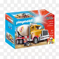 水泥搅拌车Playmobil食品车-混凝土卡车-空若网 水泥搅拌车Playmobil食品车-混凝土卡车-空若网