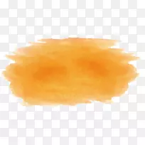 水彩画-橙色水彩笔-空若网 水彩画-橙色水彩笔-空若网