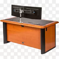 电脑桌上多显示器电脑键盘书桌附件-空若网 电脑桌上多显示器电脑键盘书桌附件-空若网