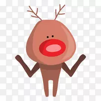 驯鹿绘画动画剪贴画-Reinder-空若网 驯鹿绘画动画剪贴画-Reinder-空若网