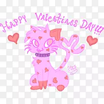 胡须猫情人节剪贴画b日快乐-空若网 胡须猫情人节剪贴画b日快乐-空若网