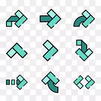 线角技术字体.箭头元素-空若网 线角技术字体.箭头元素-空若网