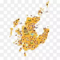 昆虫传粉线字体-苏格兰高地-空若网 昆虫传粉线字体-苏格兰高地-空若网