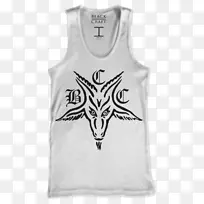 镀金T恤衫无袖上衣白色背心-空若网 镀金T恤衫无袖上衣白色背心-空若网