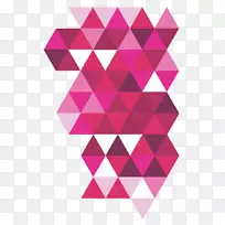 三角形对称粉红色m图案-工作区-空若网 三角形对称粉红色m图案-工作区-空若网