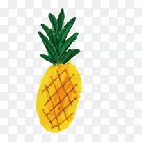 水彩画插画.手绘卡片喜爱菠萝-空若网 水彩画插画.手绘卡片喜爱菠萝-空若网