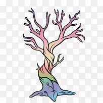 树枝画树剪贴画-空若网 树枝画树剪贴画-空若网