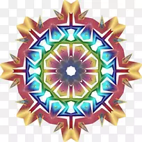 万花筒对称图案圆-空若网 万花筒对称图案圆-空若网