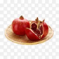 石榴红桃食品剥离-石榴盘上编织-空若网 石榴红桃食品剥离-石榴盘上编织-空若网