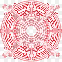 平面设计圆对称图案圆-空若网 平面设计圆对称图案圆-空若网