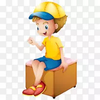 电视卡通免费插画-帽子男孩-空若网 电视卡通免费插画-帽子男孩-空若网