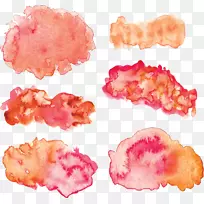 水彩画下载-粉红肉的痕迹水彩画-空若网 水彩画下载-粉红肉的痕迹水彩画-空若网