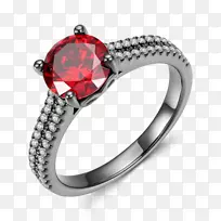 结婚戒指-宝石首饰-红宝石-一对戒指-空若网 结婚戒指-宝石首饰-红宝石-一对戒指-空若网