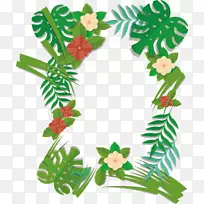 植物叶-绿色夏季植物边界-空若网 植物叶-绿色夏季植物边界-空若网