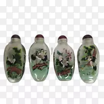 鼻烟壶花瓶玻璃手绘泰国-空若网 鼻烟壶花瓶玻璃手绘泰国-空若网