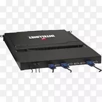 kvm交换机计算机键盘网络交换系统控制台19英寸机架-空若网 kvm交换机计算机键盘网络交换系统控制台19英寸机架-空若网