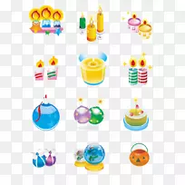 Adobe插画师蜡烛节-蜡烛-空若网 Adobe插画师蜡烛节-蜡烛-空若网