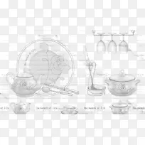 餐具茶壶rgb彩色模型.油漆的厨房用具-空若网 餐具茶壶rgb彩色模型.油漆的厨房用具-空若网