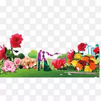 花卉设计-甜蜜的情侣-空若网 花卉设计-甜蜜的情侣-空若网