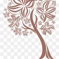 树海报-剪影树-空若网 树海报-剪影树-空若网