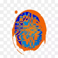麻生太郎圆形剪贴画-蓝色橙色-空若网 麻生太郎圆形剪贴画-蓝色橙色-空若网