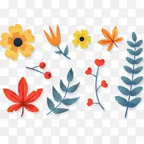 花卉设计叶水彩画花瓣特色植物-空若网 花卉设计叶水彩画花瓣特色植物-空若网