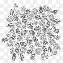 对称白色黑色图案-灰色叶片材料-空若网 对称白色黑色图案-灰色叶片材料-空若网