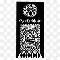 视觉艺术黑白平面设计文字门花灯-空若网 视觉艺术黑白平面设计文字门花灯-空若网