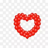 心脏气球摄影剪贴画彩色气球-空若网 心脏气球摄影剪贴画彩色气球-空若网