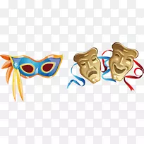 摄影面具剪贴画手绘面具材料-空若网 摄影面具剪贴画手绘面具材料-空若网