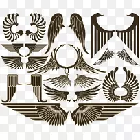 免版税插画-装饰黑色翅膀-空若网 免版税插画-装饰黑色翅膀-空若网