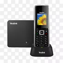 ������ǿ������ͨ��ip.DECT yalink SIP-w52p voip�绰-�����绰-������