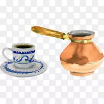 咖啡杯咖啡速溶咖啡手绘咖啡杯和防尘-空若网 咖啡杯咖啡速溶咖啡手绘咖啡杯和防尘-空若网