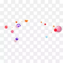 平面设计POM-彩色简单浮球材料-空若网 平面设计POM-彩色简单浮球材料-空若网