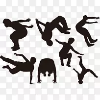 平日青宫攀岩-跑酷剪影人物-空若网 平日青宫攀岩-跑酷剪影人物-空若网