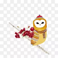 猫头鹰水彩画-画猫头鹰-空若网 猫头鹰水彩画-画猫头鹰-空若网