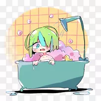 绘制数字艺术-洗澡时间-空若网 绘制数字艺术-洗澡时间-空若网