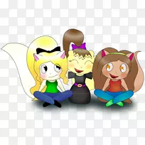 卡通片艺术-快乐的三个朋友-空若网 卡通片艺术-快乐的三个朋友-空若网