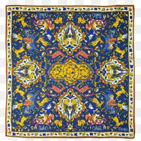 挂毯对称图案-水彩海军-空若网 挂毯对称图案-水彩海军-空若网