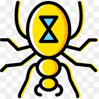 昆虫线条剪贴画-Viuda negra-空若网 昆虫线条剪贴画-Viuda negra-空若网