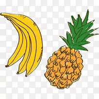 菠萝水果着色书卡通奥格里斯-手绘卡通水果菠萝-空若网 菠萝水果着色书卡通奥格里斯-手绘卡通水果菠萝-空若网